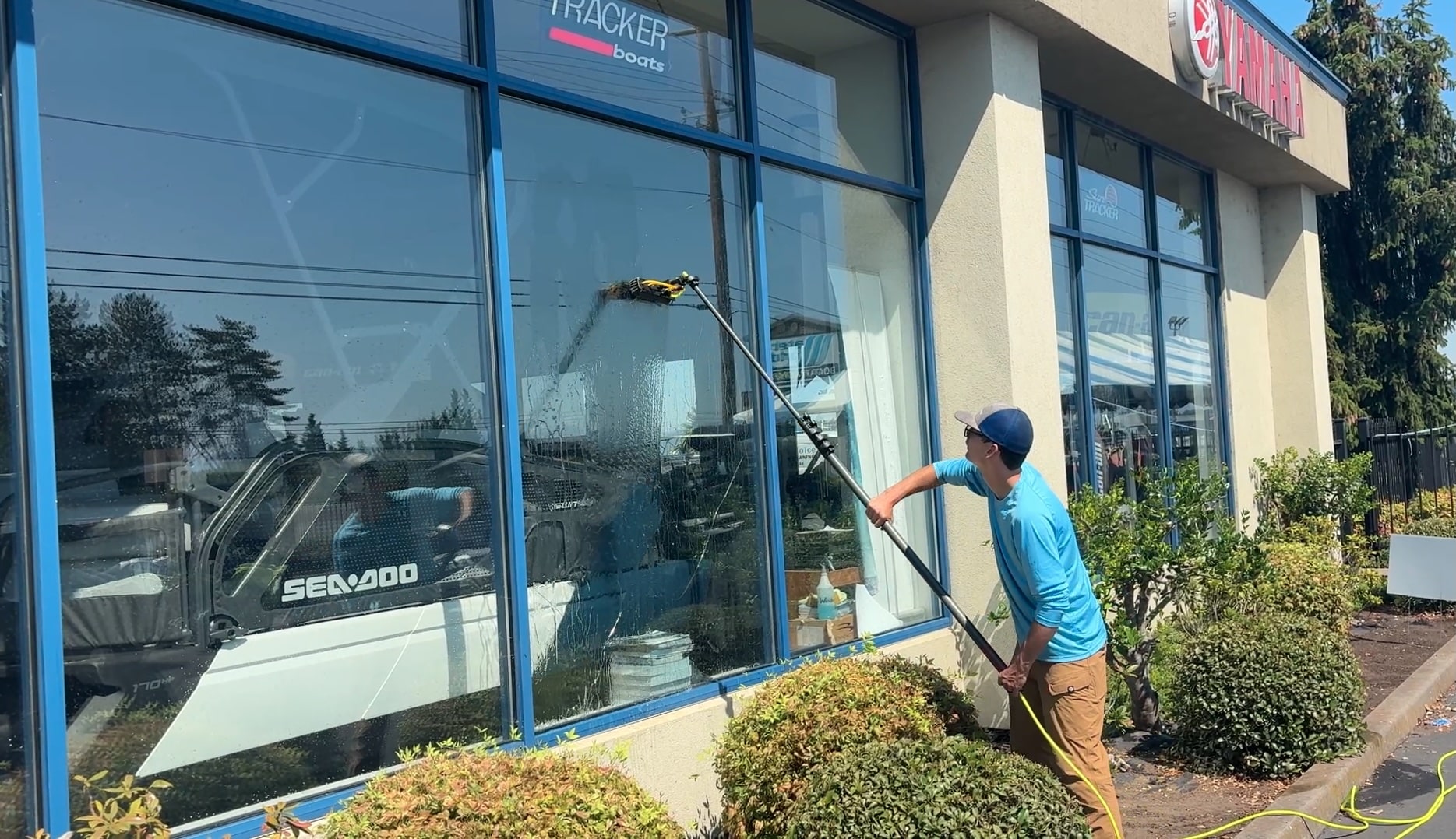 Commercial window cleaning by Clear Choice